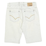 GREEN COAST Mens Shorts White Casual M W32 Cotton Blend Straight Fit Pockets