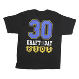 AUTHENTIC Mens Black Blue Yellow Graphic T-Shirt XL Short Sleeve Round Neck 2009