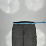 Dickies Carpenter Trousers - 36W 31L Grey Cotton