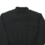 POP Mens Black Cotton Blend Bomber Jacket M Plain Zip Casual Classic