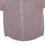 TOMMY HILFIGER Mens Red & White Check Shirt XL Button Down Collar Casual