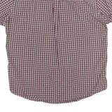 TOMMY HILFIGER Mens Red & White Check Shirt XL Button Down Collar Casual