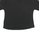 PUMA Womens Black Graphic T-Shirt XL Short Sleeve Round Neck Casual Floral Print