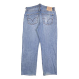 LEVI'S 751 Mens Jeans Blue Relaxed Straight Denim Light W36 L30 Classic Zip