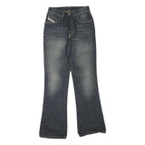 DIESEL Womens Regular Fit Wide-Leg Denim Dark Jeans W24 L28 Stylish Cotton Blend