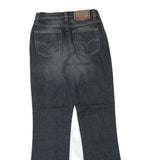 DIESEL Womens Regular Fit Wide-Leg Denim Dark Jeans W24 L28 Stylish Cotton Blend