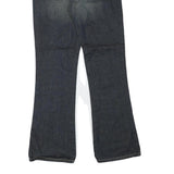 DIESEL Womens Regular Fit Wide-Leg Denim Dark Jeans W24 L28 Stylish Cotton Blend