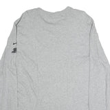NIKE Mens Grey Purdue Long Sleeve Crew Neck T-Shirt XL Cotton Sportswear