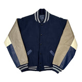Athletech Varsity Jacket - Large Navy Wool