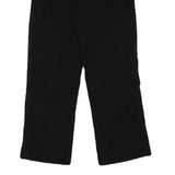 M DRESS Womens Cotton Blend Black Regular Straight Trousers W30 L28 Comfortable