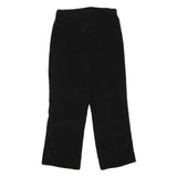 M DRESS Womens Cotton Blend Black Regular Straight Trousers W30 L28 Comfortable