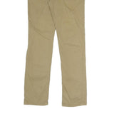 RIFLE Mens Cotton Blend Beige Slim Trousers Zip W32 L31 Casual Comfort Style
