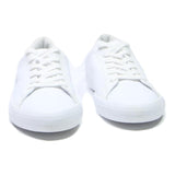 LACOSTE Straightset Womens Lace-Up Trainers White Leather UK 6.5 Casual