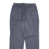 Mens Regular Fit Straight Blue Denim Cotton Blend Jeans W28 L28 Zip Closure