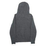 PUMA Womens Grey Hoodie UK 14 Cotton Blend Pullover Hooded Sweatshirt