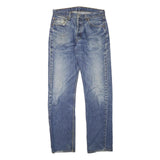 LEVI'S Mens Jeans Blue Regular Straight Denim Medium W31 L32 Button Closure