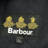 Barbour Quilted Jacket - Large Gray Polyester