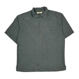 Tommy Bahama Hawaiian Shirt - Medium Gray Silk
