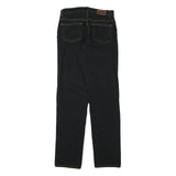 CALVIN KLEIN JEANS Womens Black Regular Straight Denim Jeans W26 L29 Zip Cotton