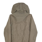 JACK WOLFSKIN Womens Beige Outdoor Jacket UK 10 Polyester Blend Plain Zip Hooded