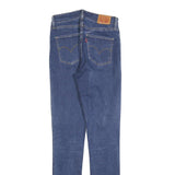 LEVI'S 721 Womens Jeans Blue Slim Skinny Denim Medium W28 L32 Zip Closure