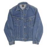 LEE Mens Blue Denim Jacket XS Cotton Classic Button Closure Casual Wear