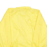 LAW PRO Mens Yellow Nylon Button Jacket XL Plain Lightweight Outerwear Casual