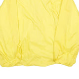 LAW PRO Mens Yellow Nylon Button Jacket XL Plain Lightweight Outerwear Casual