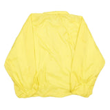 LAW PRO Mens Yellow Nylon Button Jacket XL Plain Lightweight Outerwear Casual