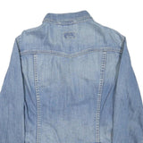 LEVI'S Womens Blue Denim Jacket S Cotton Blend Button Closure Classic Fit Casual