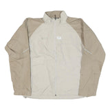 HELLY HANSEN Mens Beige & Cream Jacket M Nylon Plain Zip Casual Outdoor