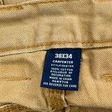 Unbranded Carpenter Pants - 38W 34L Khaki Cotton