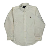 Age 6 Ralph Lauren Shirt - Small Cream Cotton