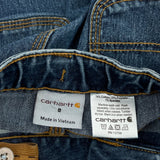 Age 8 Carhartt Double Knee Jeans - Smallw 26L Blue Cotton Blend
