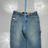 Ecko Unltd Cargo Carpenter Jeans - 36W 30L Blue Cotton