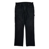 Dickies Carpenter Pants - 34W 32L Black Cotton
