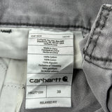 Carhartt Cargo Shorts - 38W 9L Grey Cotton