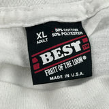 Fort Belvoir Fruit Of The Loom Graphic T-Shirt - XL White Cotton Blend