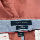 Tommy Hilfiger Slim Fit Chinos - 34W 30L Red Cotton