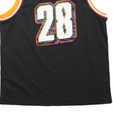 DISNEY Mens Black Mickey Basketball Slam Dunks T-Shirt Sleeveless V-Neck