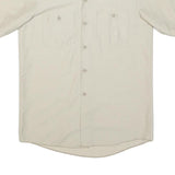 DICKIES Mens Beige Short Sleeve Work Shirt M Vatos Locos Print Punk Rock