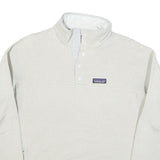 PATAGONIA Womens White Plain Pullover Jumper Crew Neck Regular Knit Style L