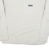 PATAGONIA Womens White Plain Pullover Jumper Crew Neck Regular Knit Style L