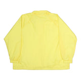 HABAND Womens Yellow Polyester Button Jacket XL Plain Casual Lightweight