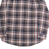 LINCOLN OUTFITTERS Mens Blue Brown Check Shirt M Casual Cotton Blend Flannel