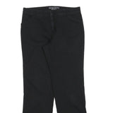 DICKIES Womens Cotton Blend Black Regular Fit Straight Leg Trousers W32 L30