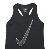 NIKE Womens Black Vest S Racerback Cotton Blend Sportswear