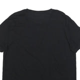 CALVIN KLEIN Mens Black T-Shirt XL Short Sleeve Crew Neck Plain Cotton Blend