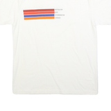 NIKE Mens White Graphic T-Shirt S Short Sleeve Crew Neck Inspirational