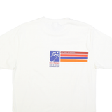 NIKE Mens White Graphic T-Shirt S Short Sleeve Crew Neck Inspirational